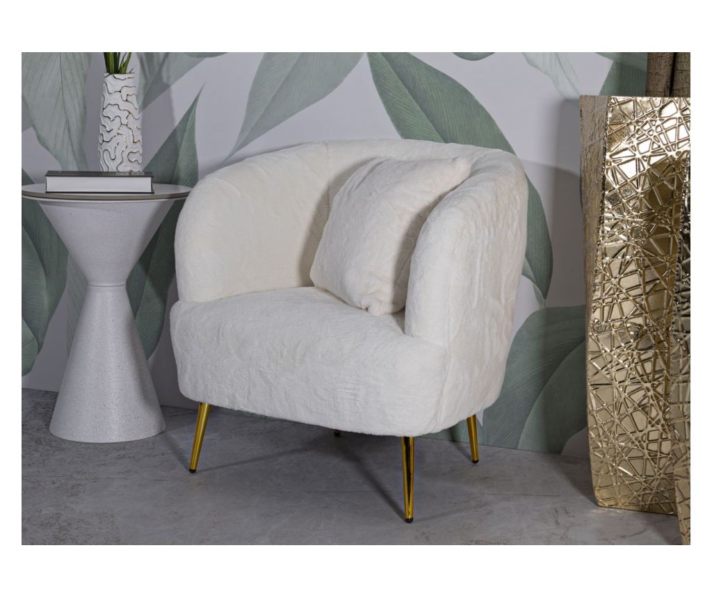 Fotelja Soffy Bijela 73 cm - 9