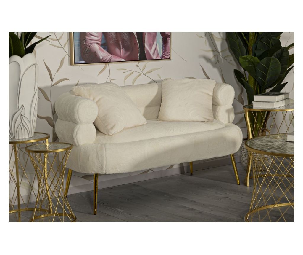 Sofa Soffy Bijela 133 cm - 17