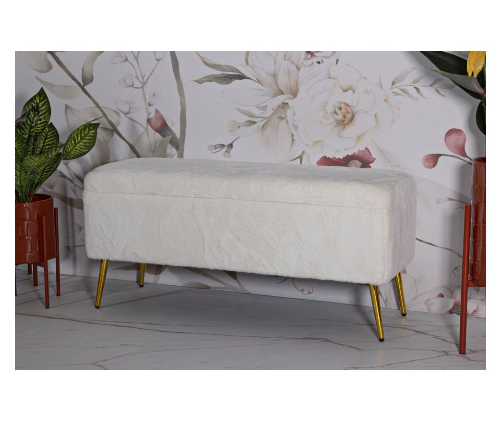 Otomanski tabure Soffy bijeli 112 cm - 19