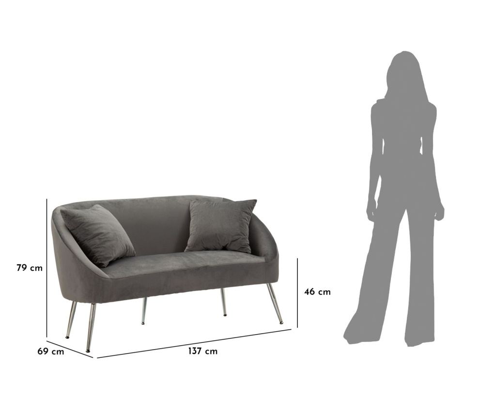 Sofa Silvy Siva 137 cm - 9