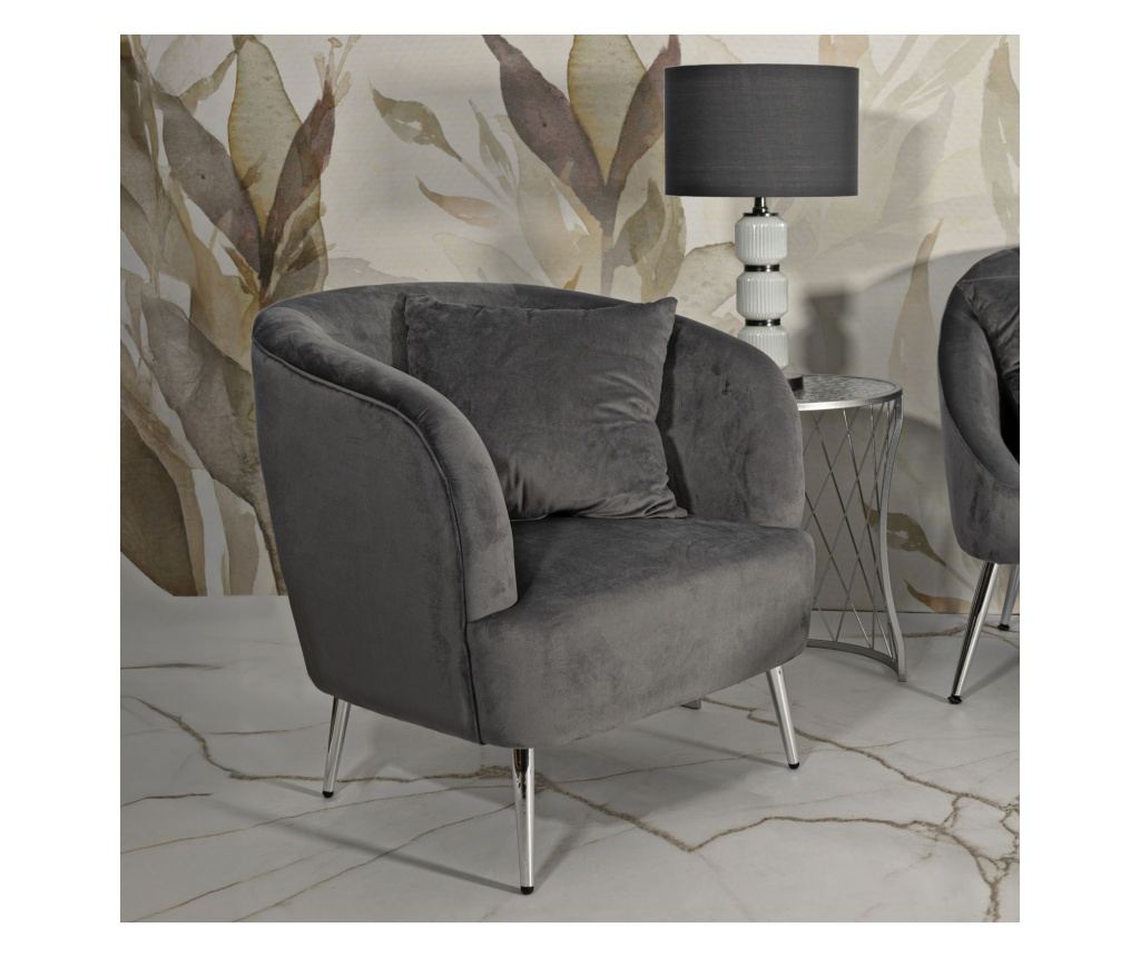 Fotelja Silvy Siva 73 cm - 9