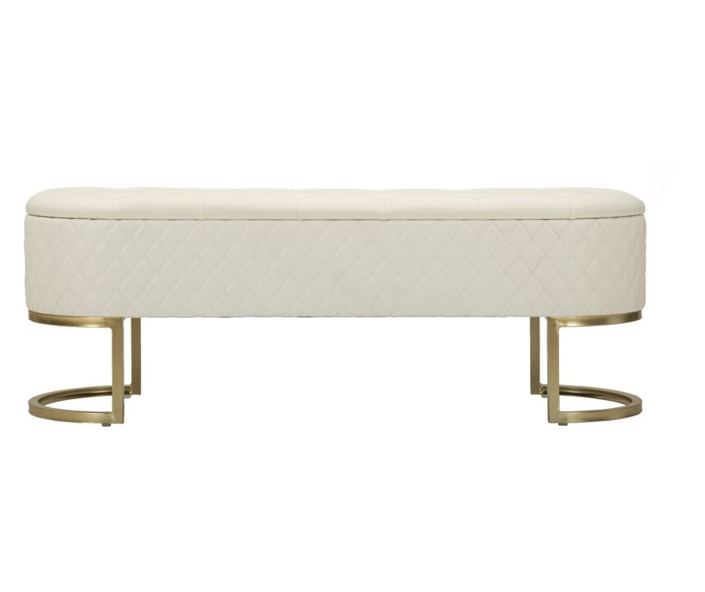 Otoman Sharon bijeli 120 cm - 8