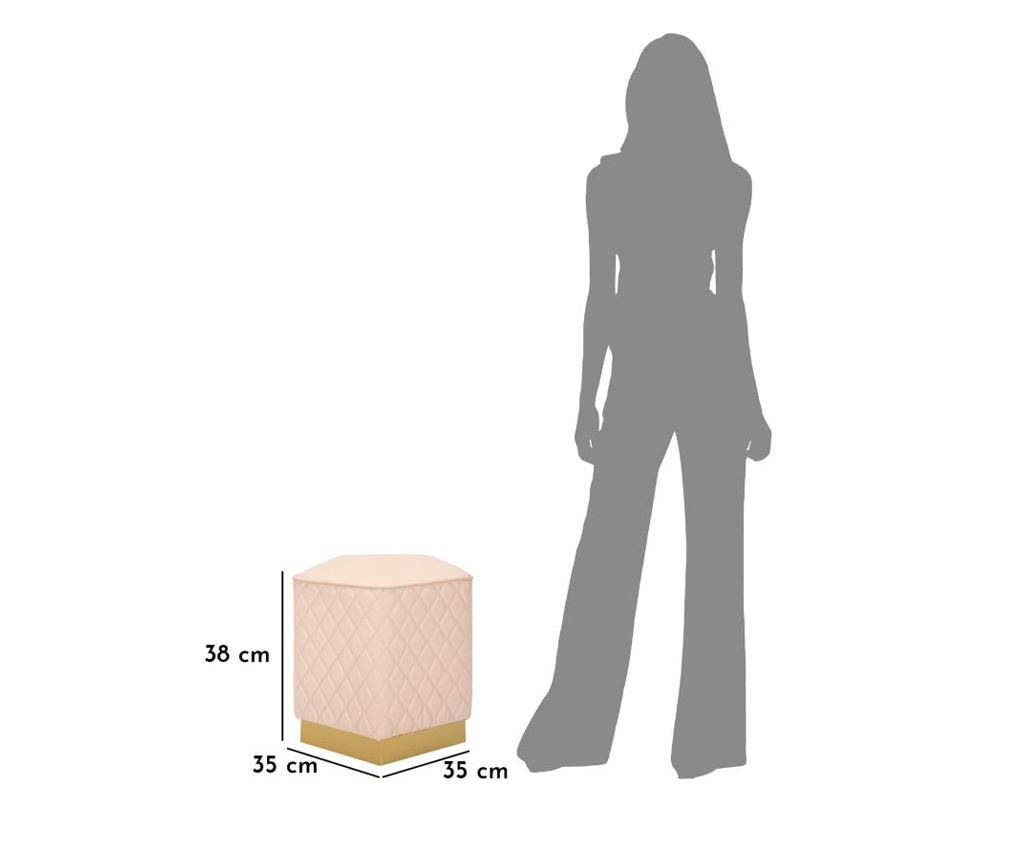 Puf Sharon ružičasti 38 cm - 8