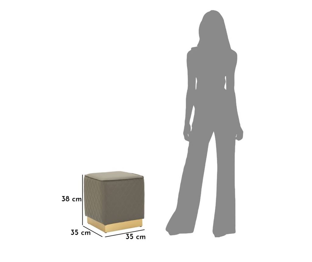 Puf Sharon sivi 38 cm - 7