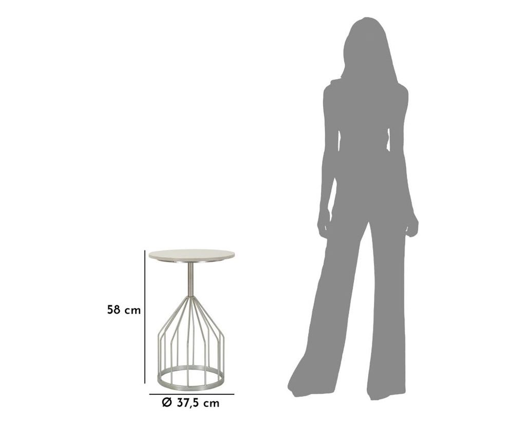 Stolić za kavu Cup srebrni 38 cm - 8