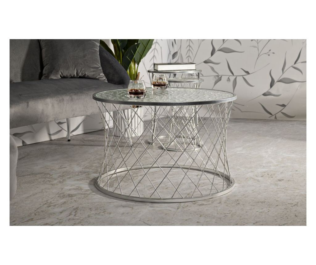 Stolić za kavu Noah Silver 70 cm (4 kom) - 5