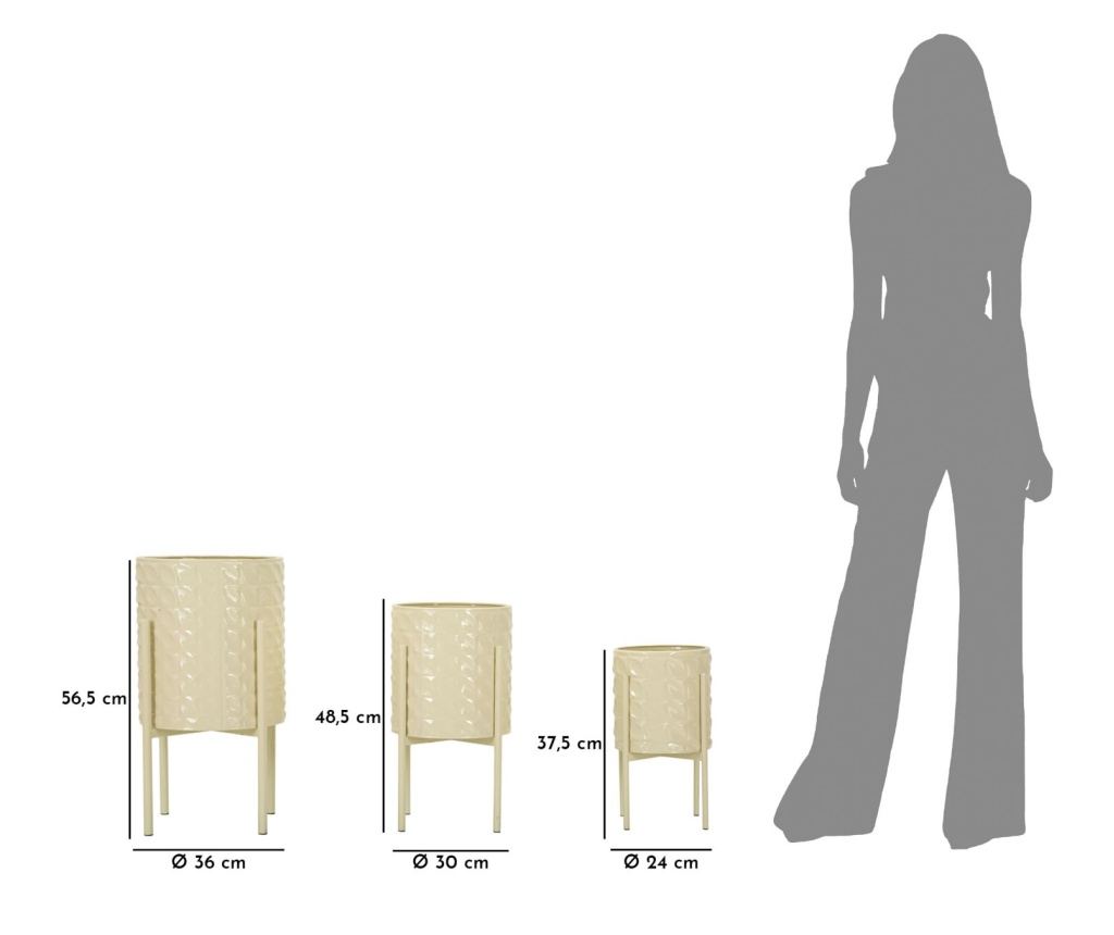 Držač za lonce Betsy bež 36 cm (3 kom) - 9