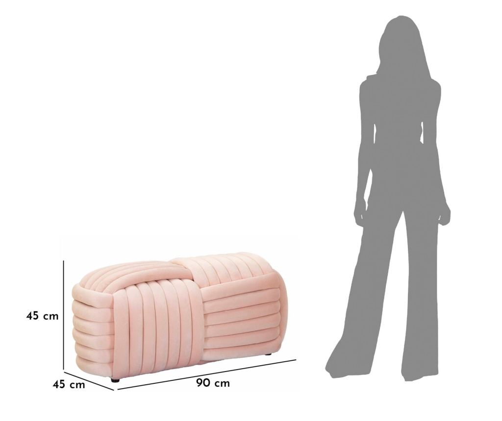 Tabure Soffy Ružičasti 90 cm - 17