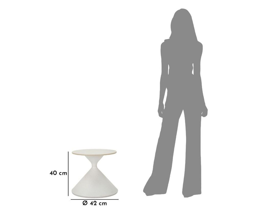 Stolić za kavu Whity White 45 cm - 6