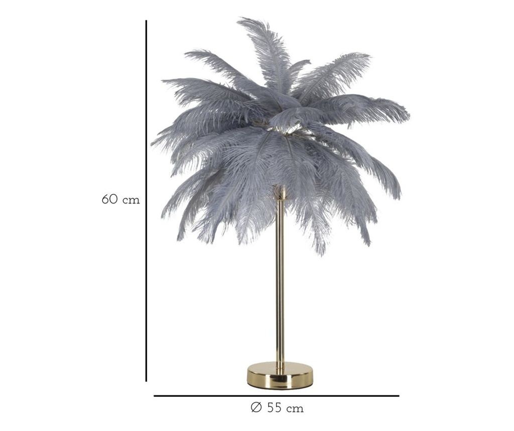 Stolna Lampa Palm Zlatna 40 cm - 6