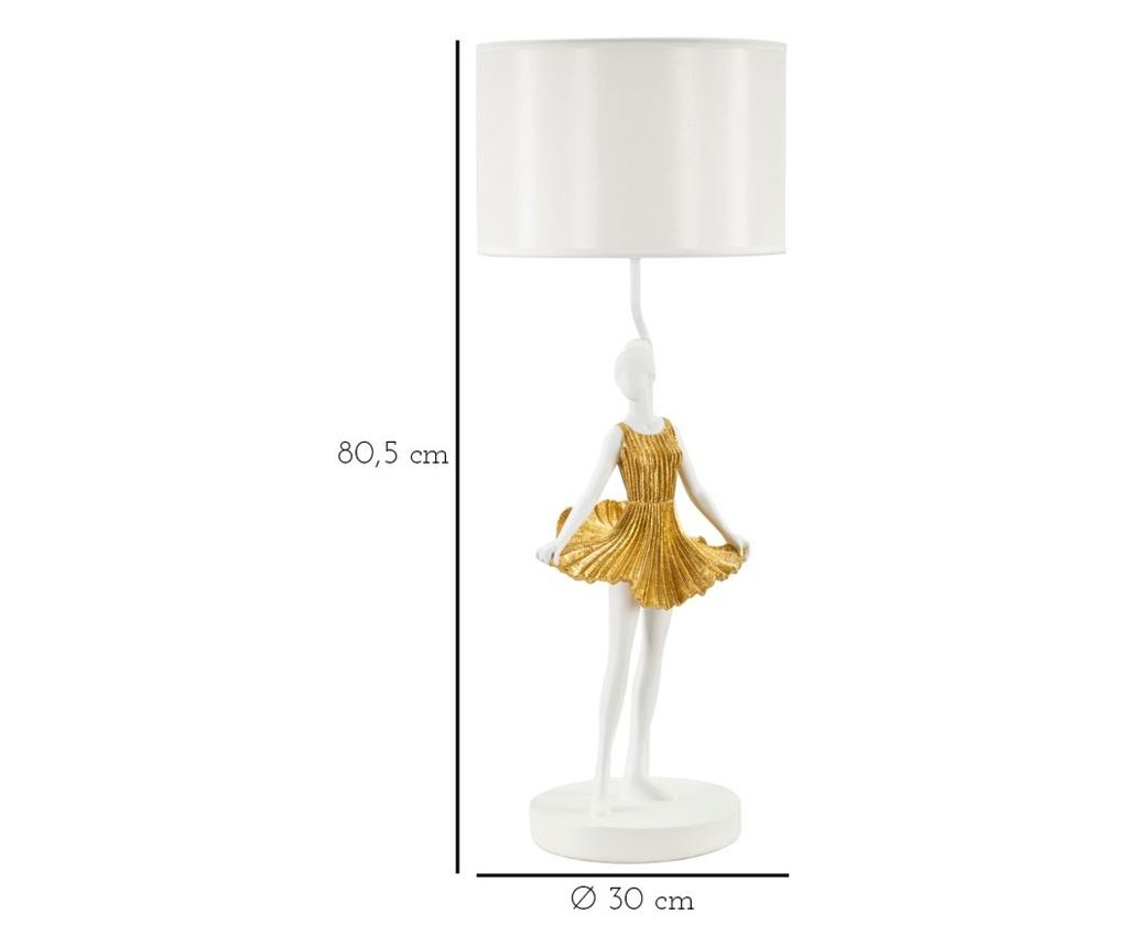 Stolna svjetiljka Dancer Gold 30 cm - 11
