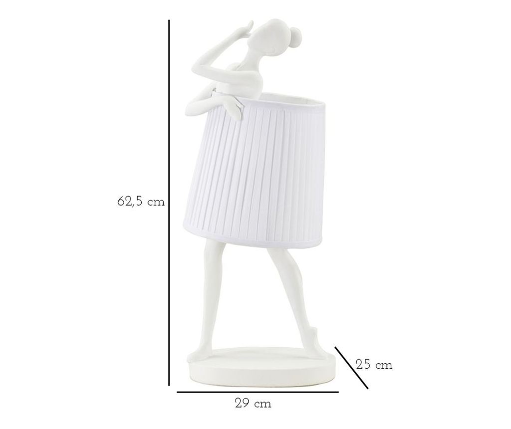 Stolna Lampa Ballet Bijela 29 cm - 8