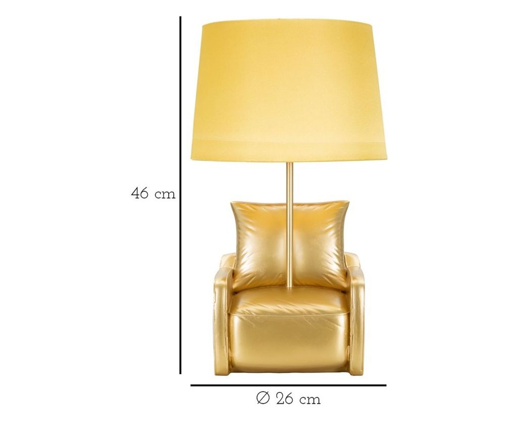 Stolna svjetiljka Midcentury Gold 26 cm - 11