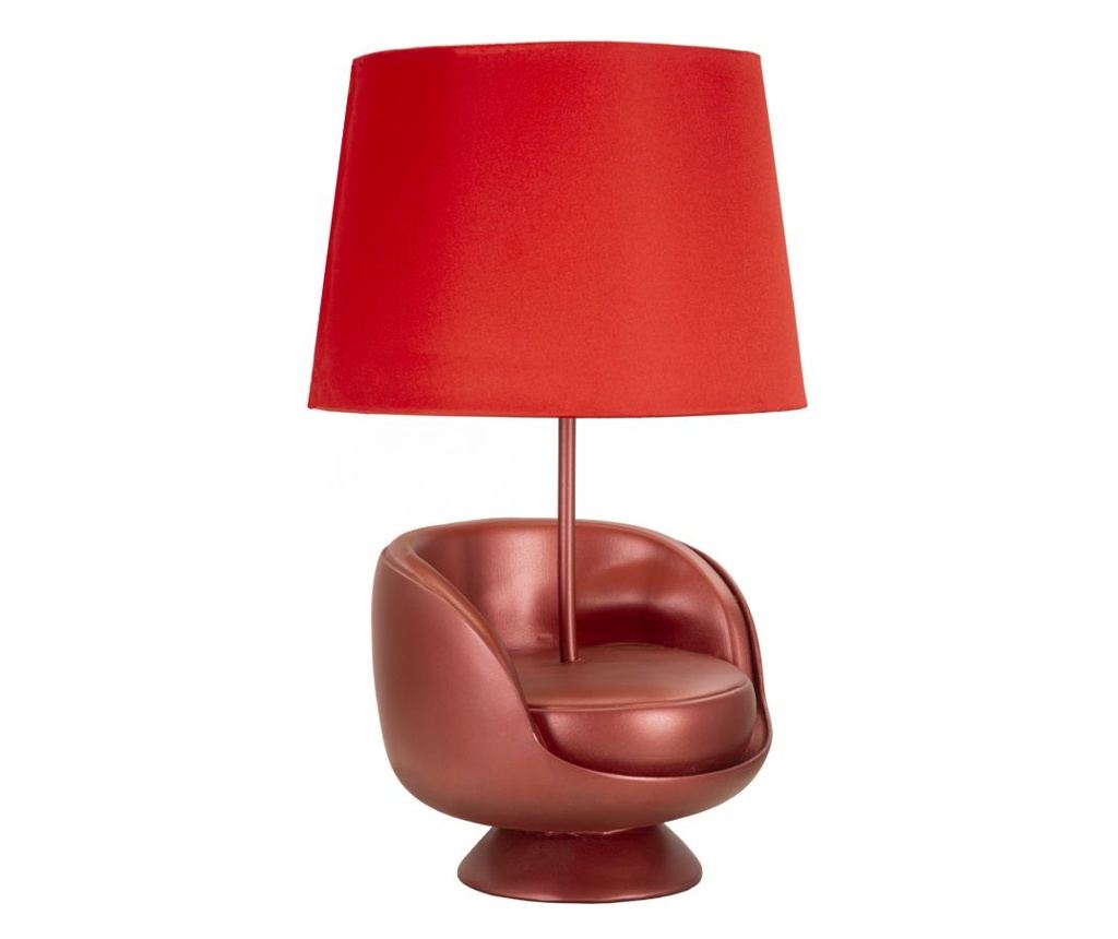 Stolna Lampa Midcentury Crvena 26 cm - 2