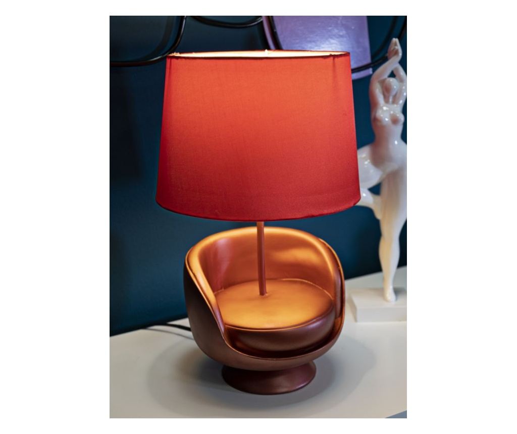 Stolna Lampa Midcentury Crvena 26 cm - 5