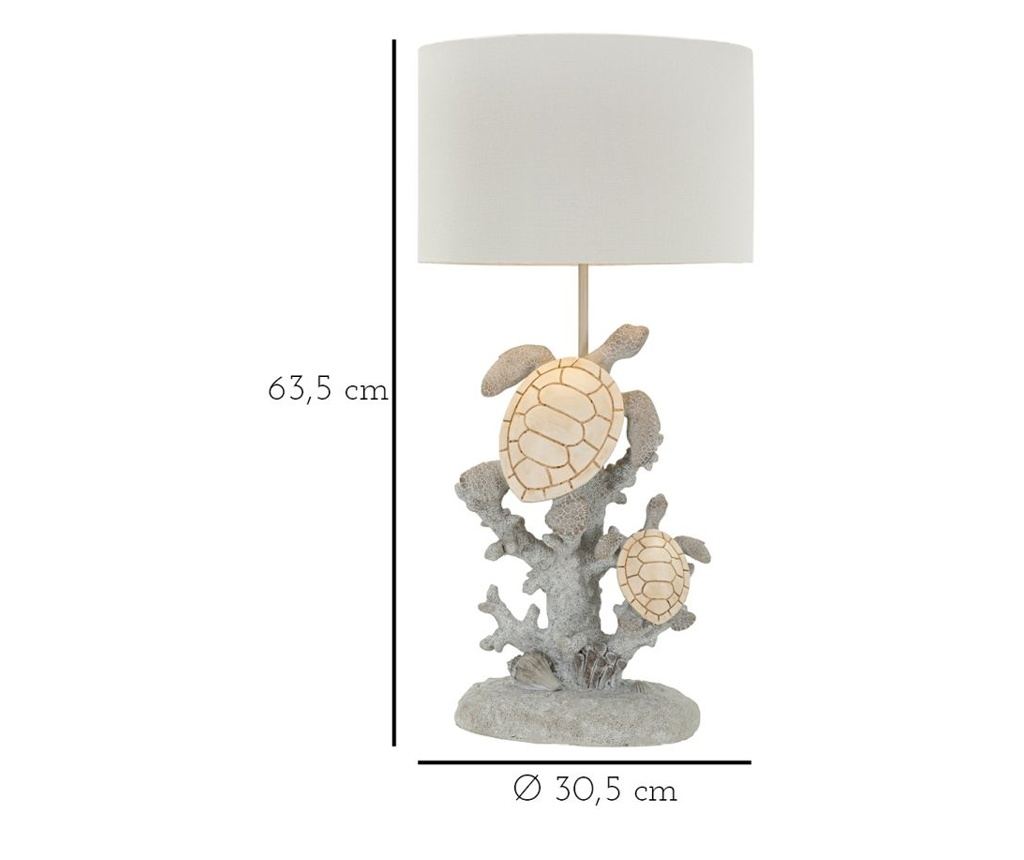Stolna svjetiljka Kornjača Bijela 31 cm - 6