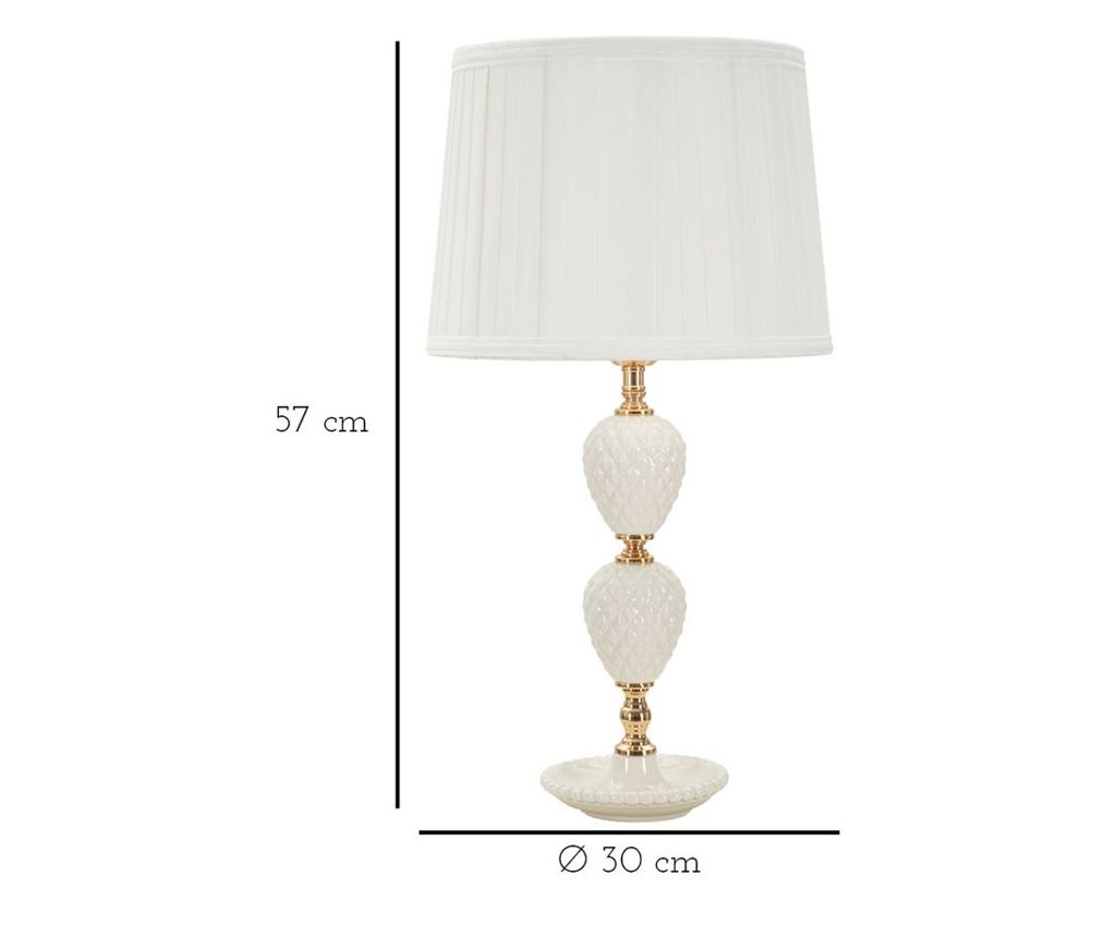 Stolna svjetiljka Tory White 30 cm - 6