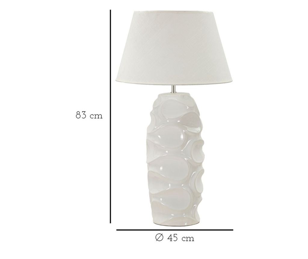 Stolna svjetiljka Warsaw bijela 45 cm - 6