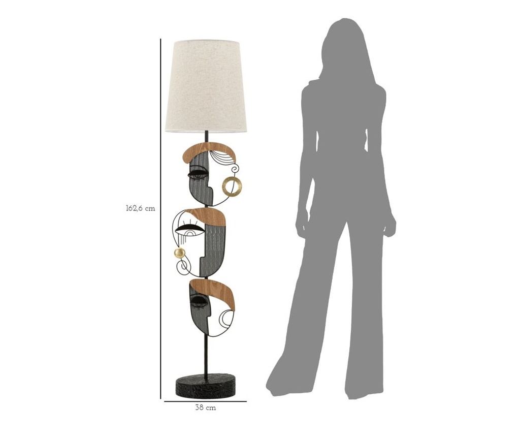 Podna svjetiljka Picassy bijela 38 cm - 11
