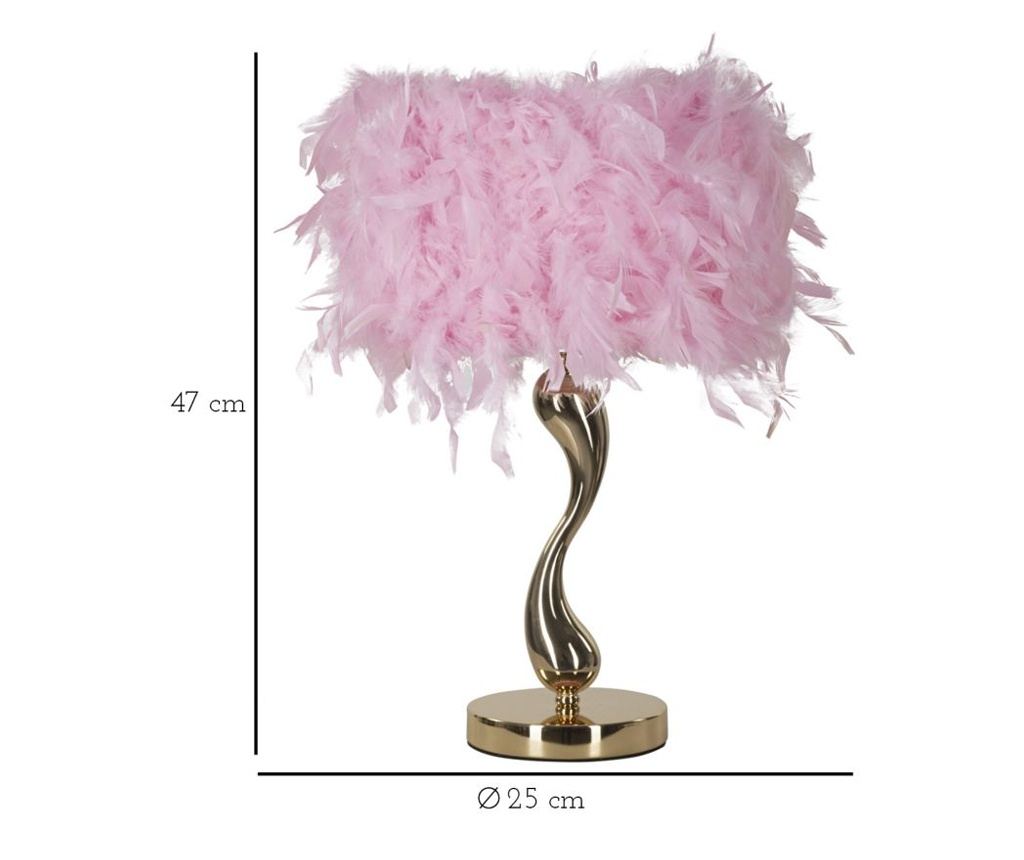 Stolna Lampa Cart Ružičasta 25 cm - 6