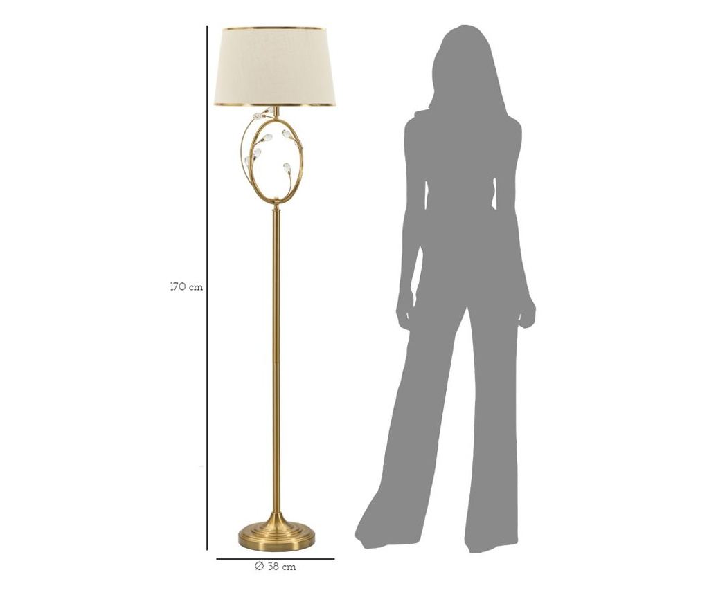 Podna svjetiljka Versailles bijela 38 cm - 6