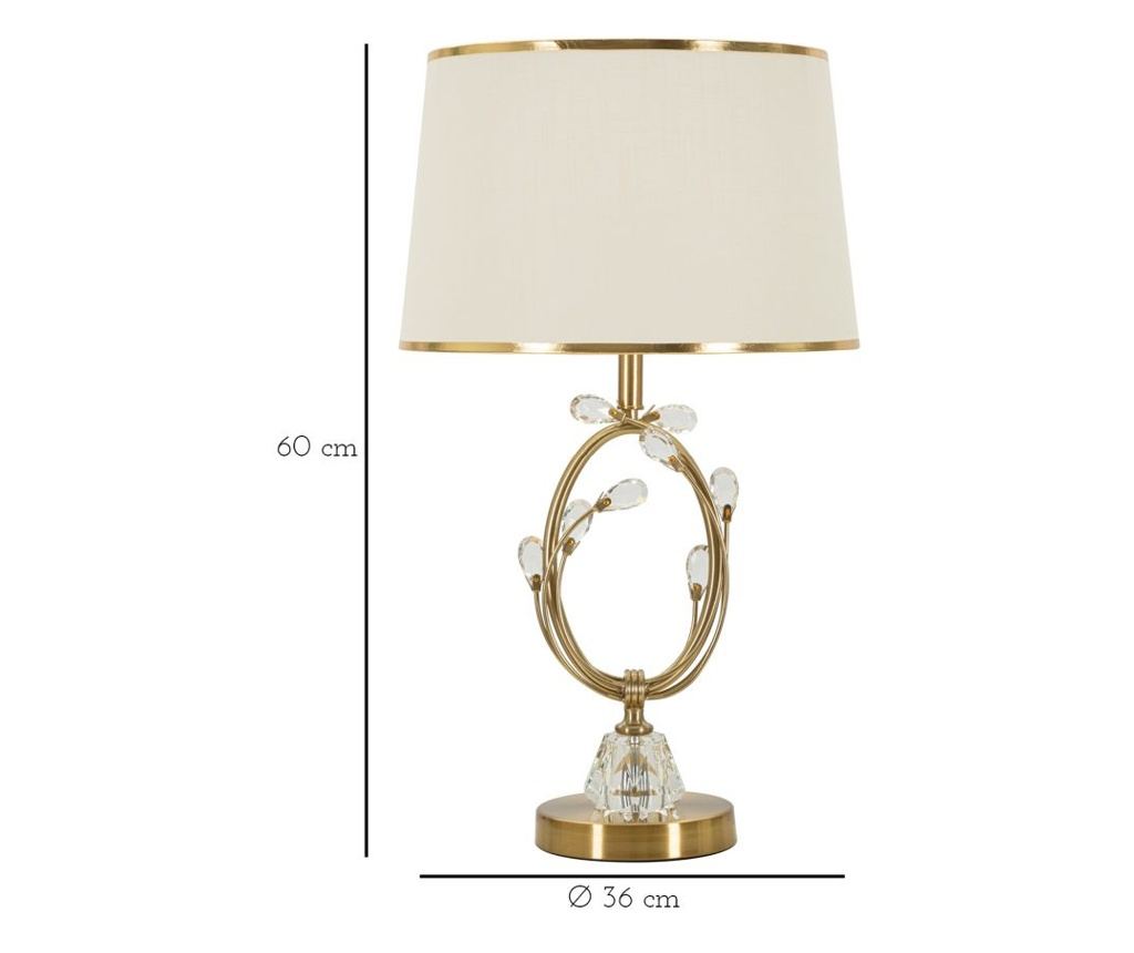 Stolna svjetiljka Versailles bijela 36 cm - 6