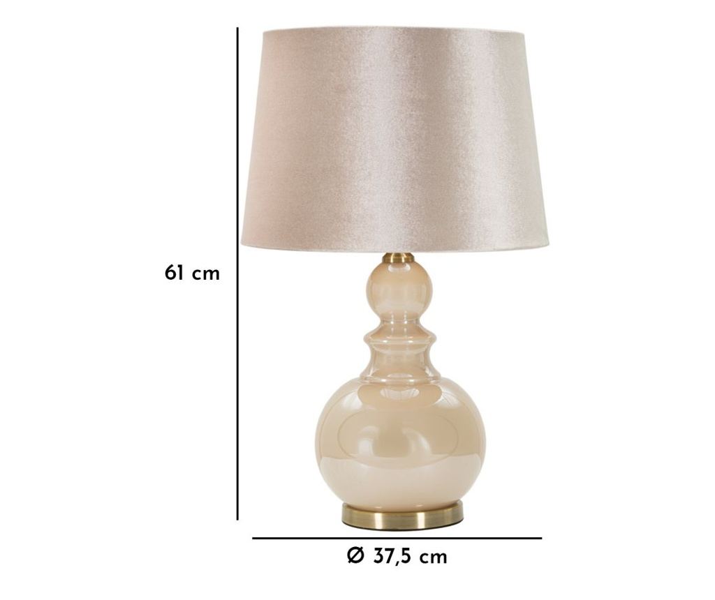 Stolna Lampa Perly Bež 38 cm - 6