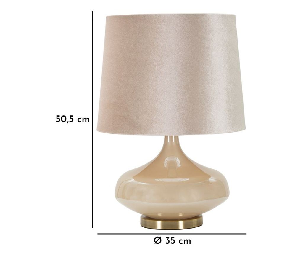 Stolna svjetiljka Perly bež 35 cm - 6
