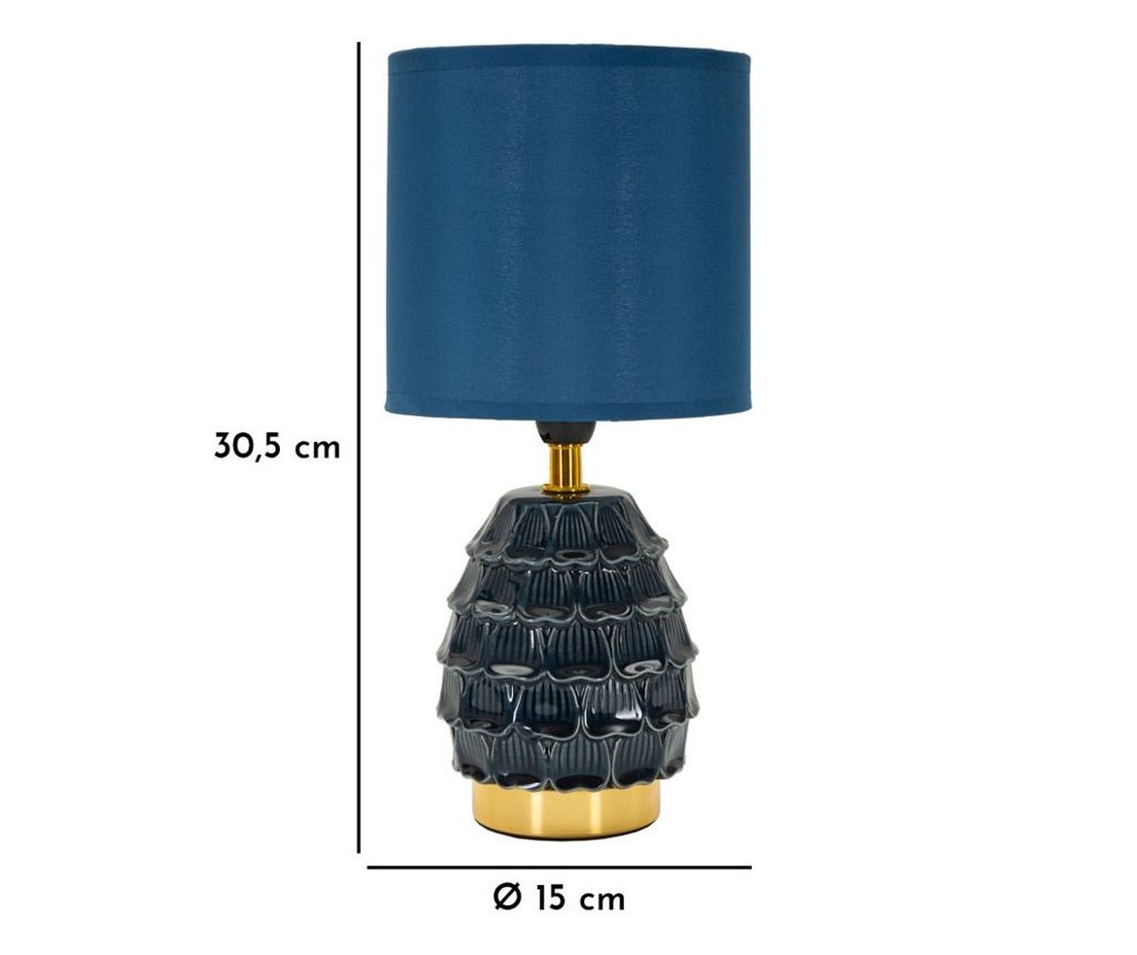 Stolna Lampa Piny Plava 15 cm - 9