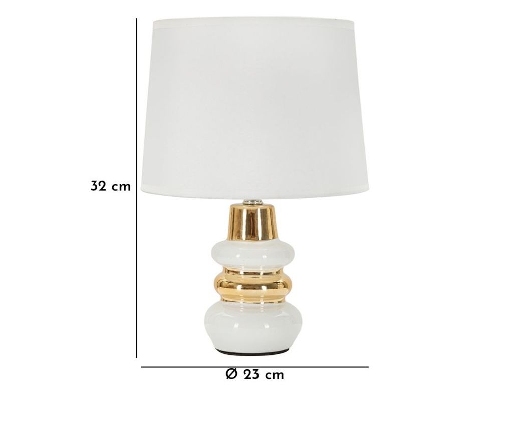 Stolna svjetiljka Liara bijela 23 cm - 6