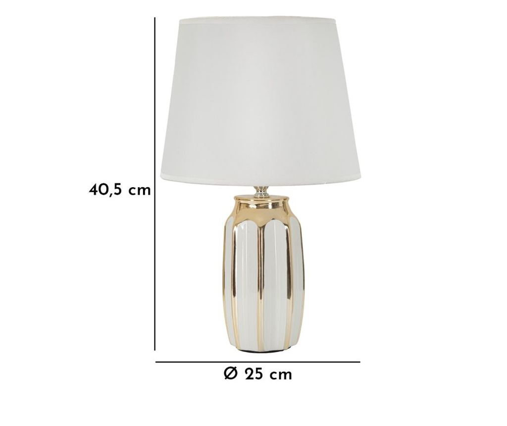 Stolna svjetiljka Cassy bijela 25 cm - 9
