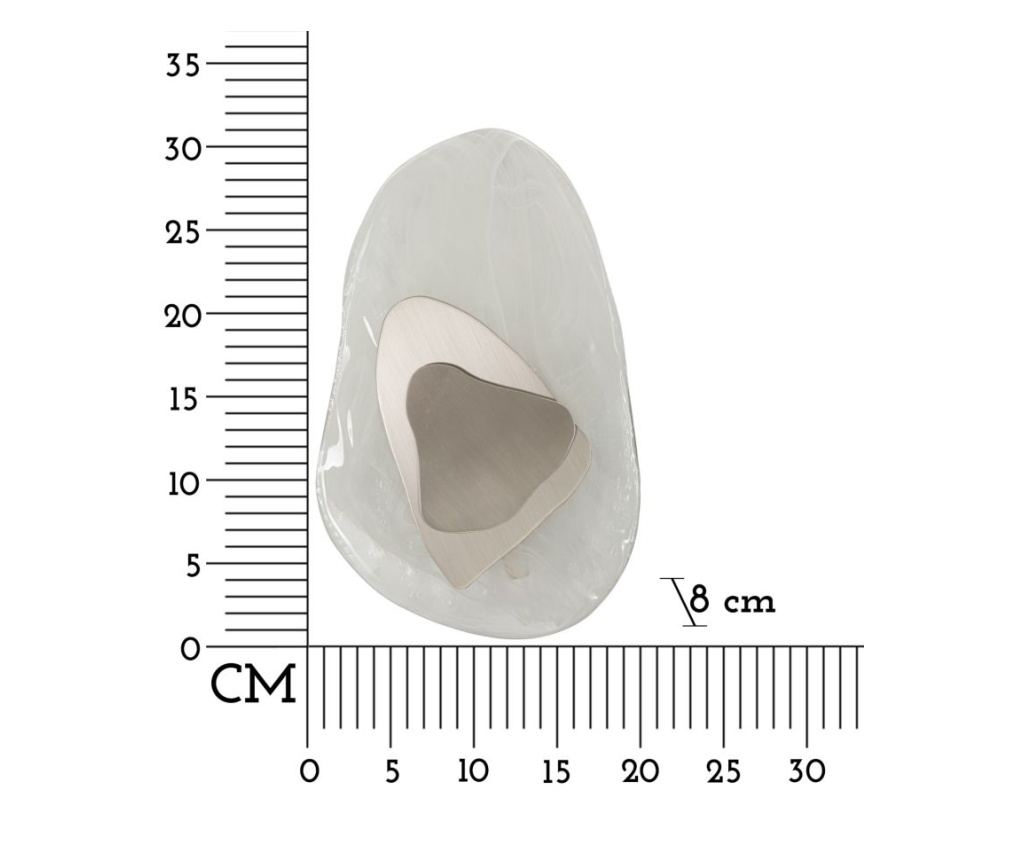Zidna svjetiljka Ocean Silver 21 cm - 9