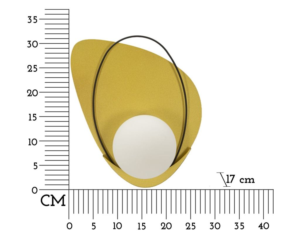 Zidna svjetiljka Circly Gold 28 cm - 6