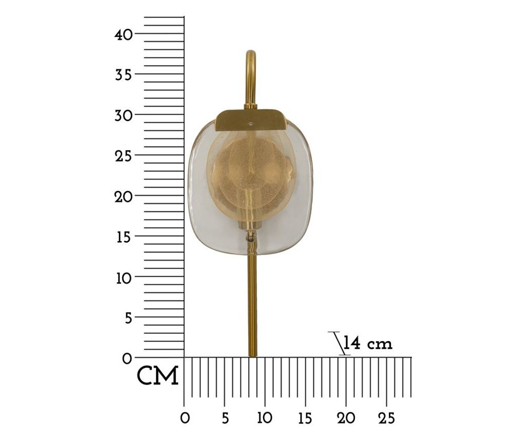 Zidna svjetiljka Soffy Gold 15 cm - 7