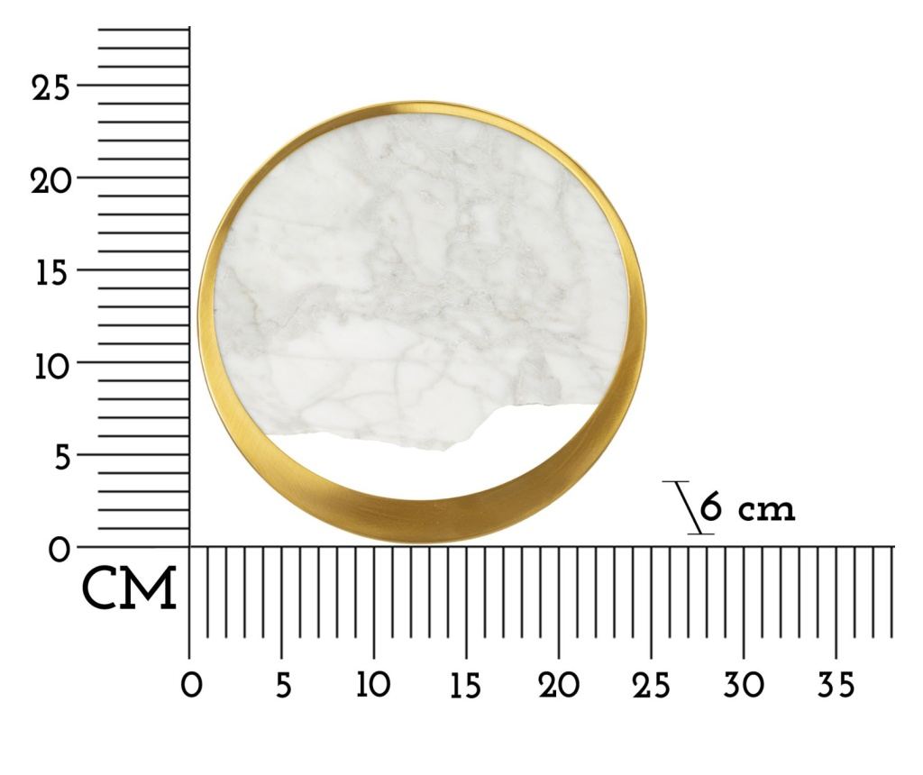 Zidna svjetiljka Mramor Zlatna 24 cm - 9