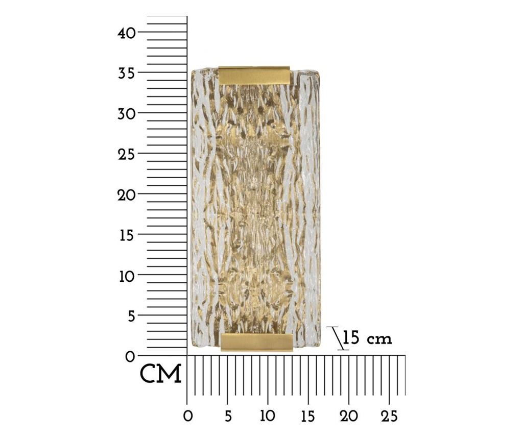 Zidna svjetiljka Oblin Gold 36 cm - 7