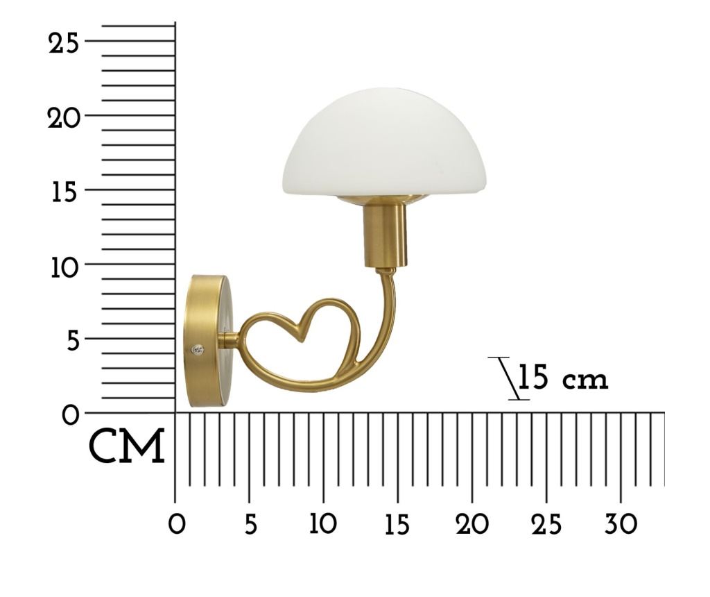 Zidna svjetiljka Lovi Gold 23 cm - 7