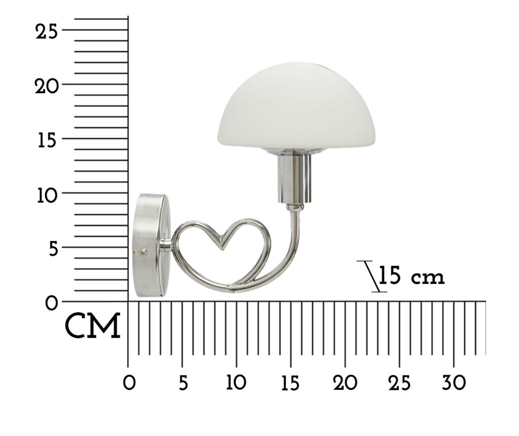 Zidna svjetiljka Lovi Silver 23 cm - 7