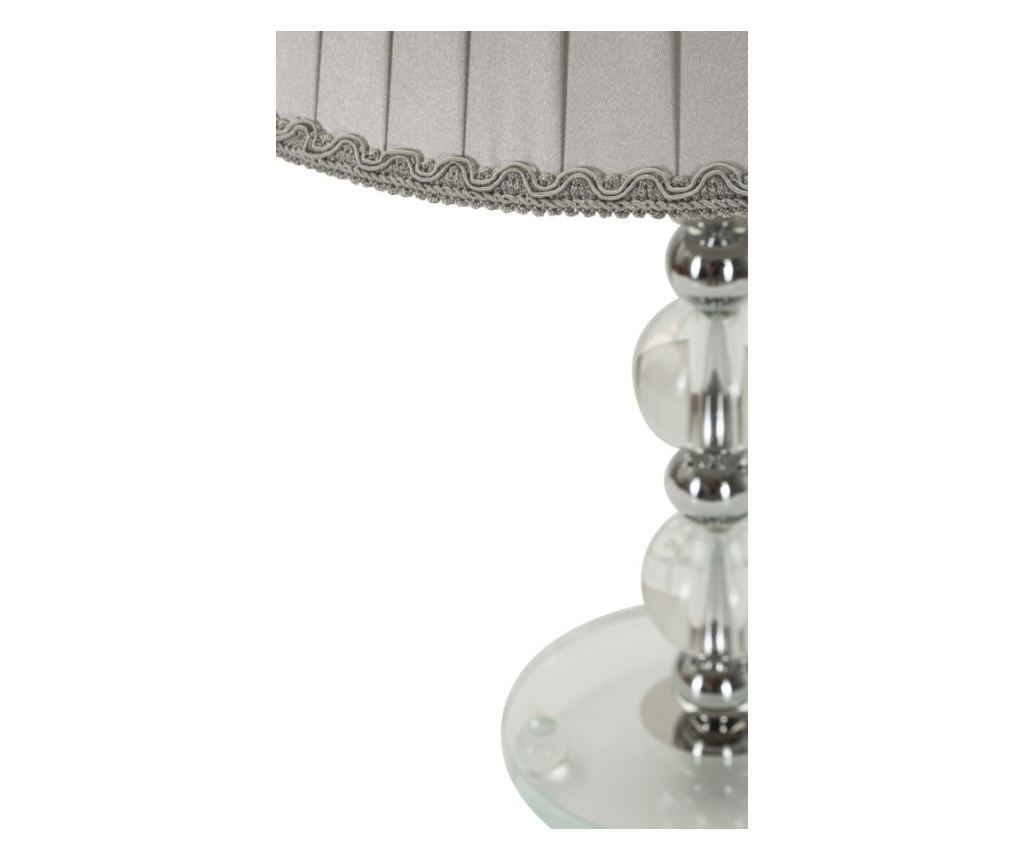 Stolna svjetiljka Tolly srebrna 30 cm - 4