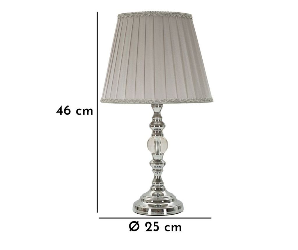 Stolna svjetiljka Tilly srebrna 25 cm - 13