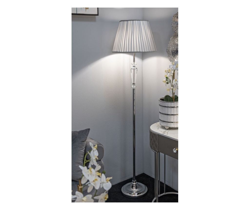 Podna svjetiljka Silvy srebrna 40 cm - 5
