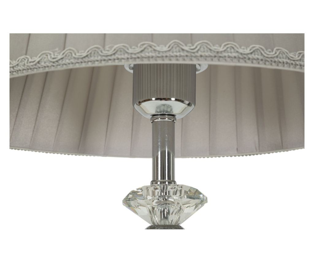 Stolna svjetiljka Silvy srebrna 30 cm - 4