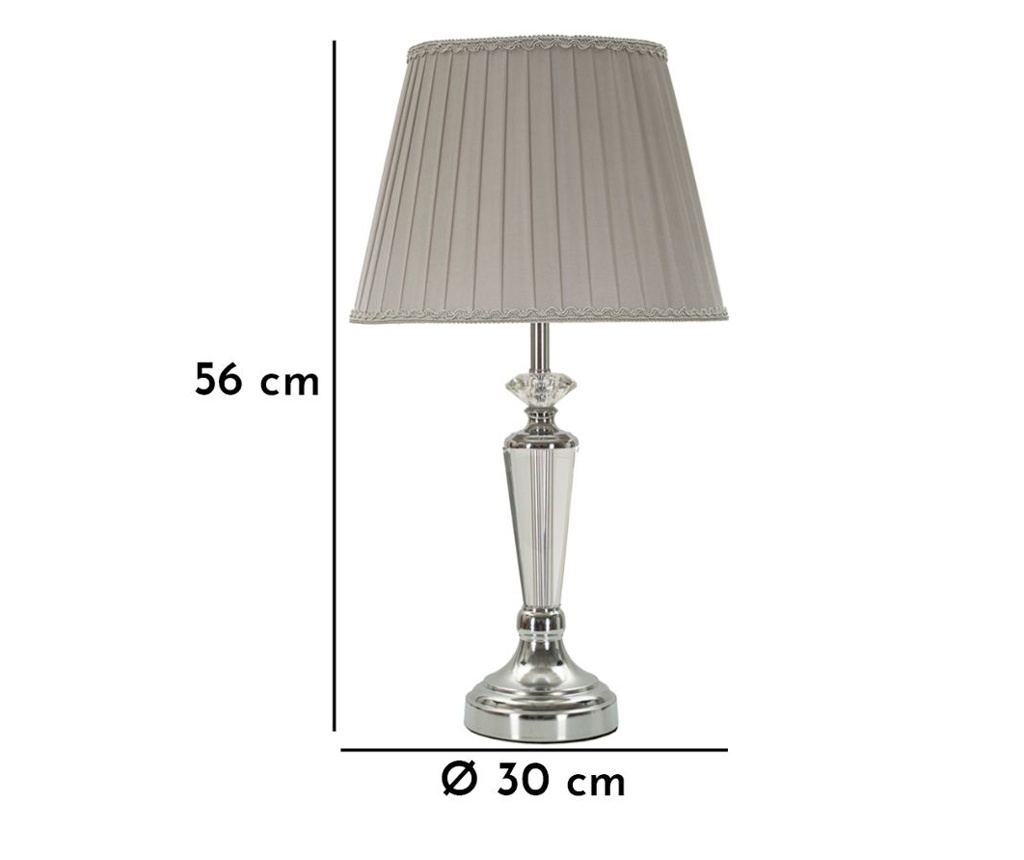 Stolna svjetiljka Silvy srebrna 30 cm - 7