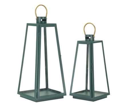 LANTERN GRENT SET 2 KOMADA CM Ø 25X25X57-20X20X45