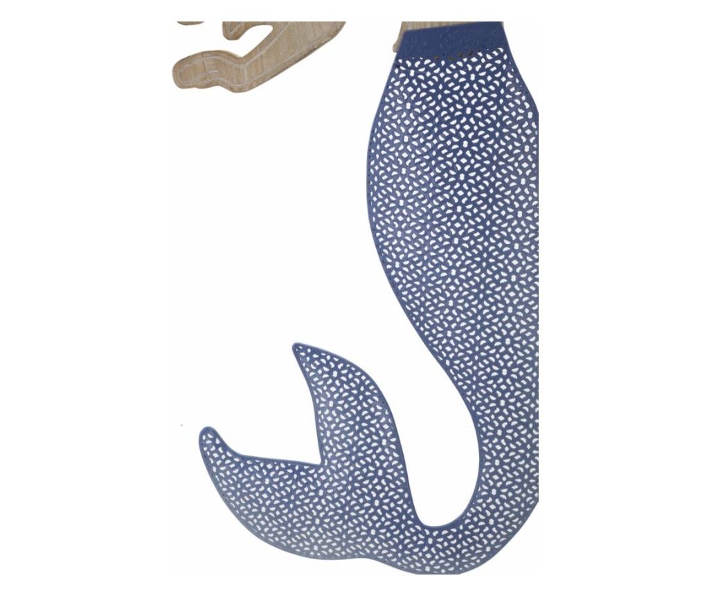 Zidna umjetnost Sirena Plava 31 cm - 3