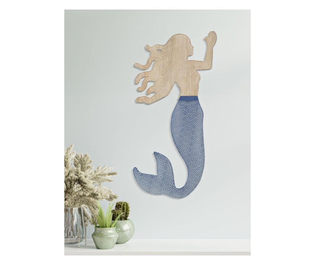 Zidna umjetnost Sirena Plava 31 cm - 5