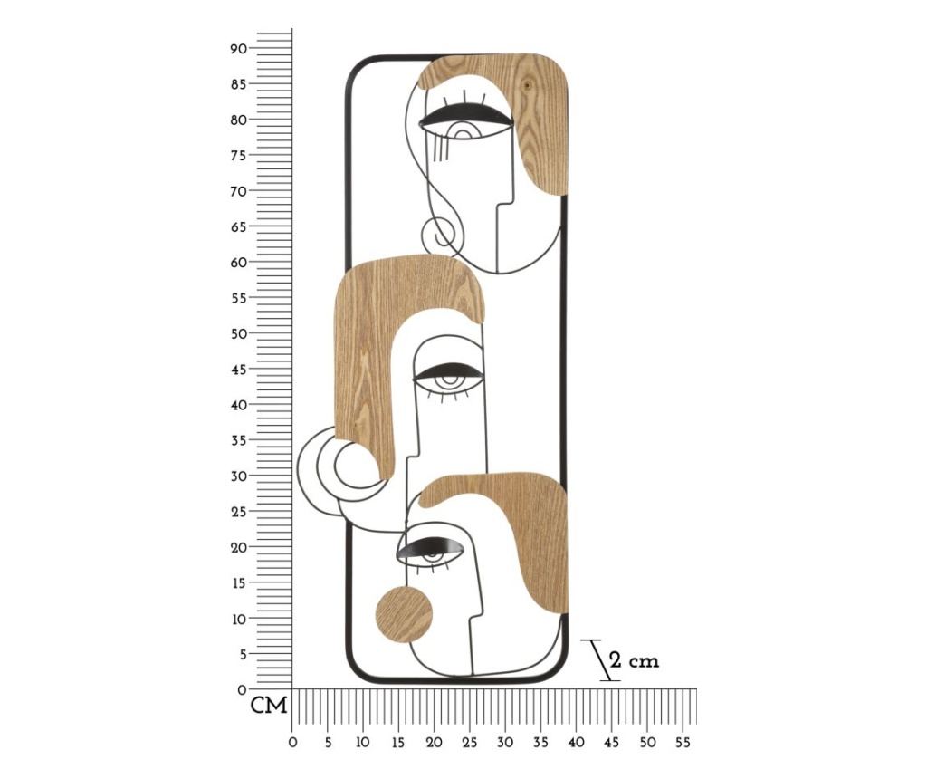 Zidna umjetnost Picassy crna 38 cm - 6