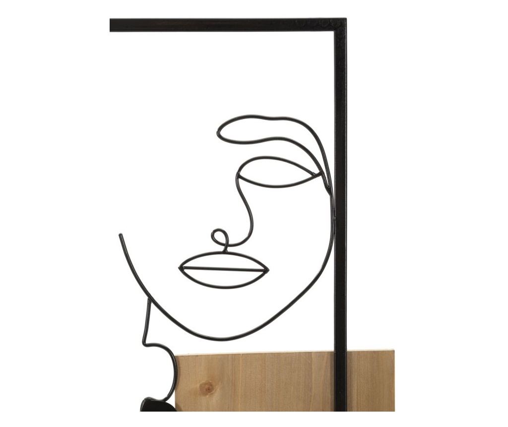 Zidna umjetnost Lice Crno 63 cm - 3
