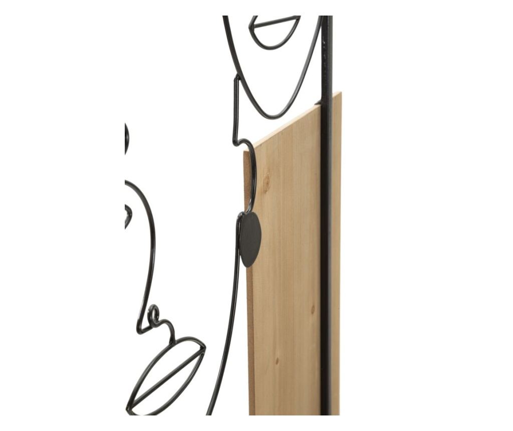 Zidna umjetnost Lice Crno 63 cm - 4