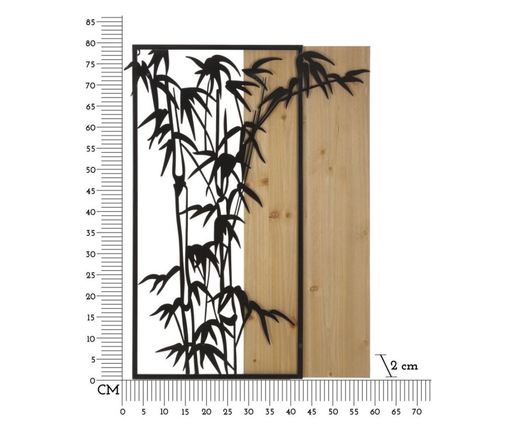 Zidna umjetnost Bambus Crna 58 cm - 6